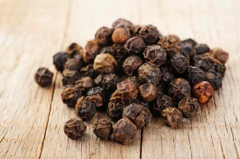 Black pepper seed Stock Photos