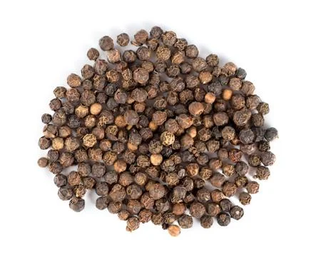 Black peppercorns Stock Photos