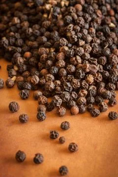 Black Peppercorns Foto stock