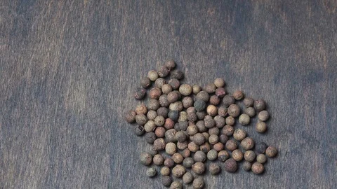 Black peppercorns rotating Stock Footage 101760754