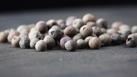 Black peppercorns rotating Stock Footage 101761002