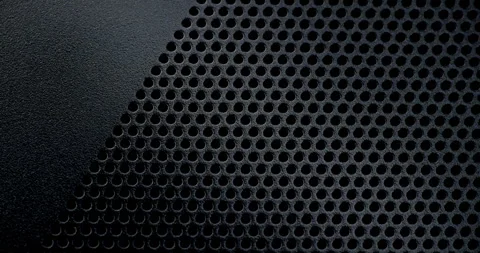 Black Perforated Metal Surface.  库存影片 334708022