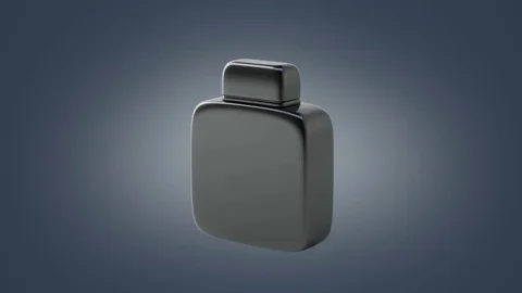 Black perfume bottle spinning around Video stock 83519157