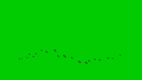 Black persent wave green Stock Footage 200919906