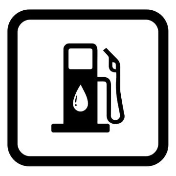 Black Petrol pump vector Stock Illustration