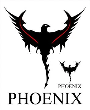 Black Phoenix Stock Illustration