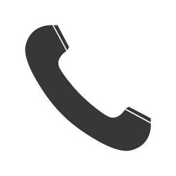 Black phone receiver Stock Illustration