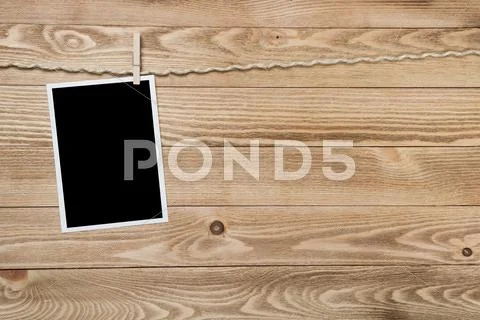 Black photo frame Stock Photos