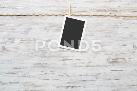 Black photo frame Stock Photos
