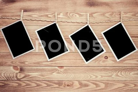 Black photo frame Stock Photos