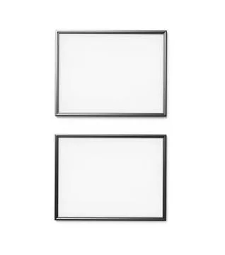 Black photo frames Foto stock