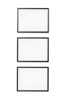 Black photo frames Stock Photos