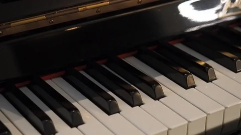 Black piano Stock Footage 102997608