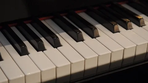 Black piano Stock Footage 102997633