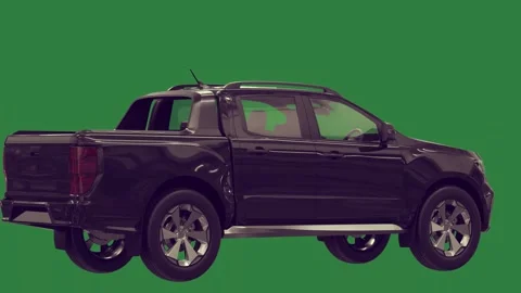 A black pickup truck Stock Footage 337029100