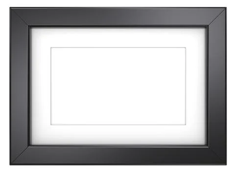 Black picture frame. Stock Illustration