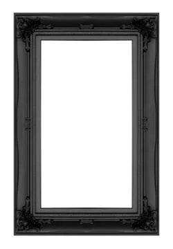 Black  picture  frame Stock Photos