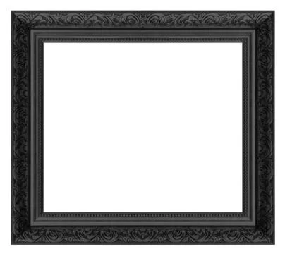 Black  picture  frame Stock Photos