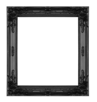 Black  picture  frame Foto stock