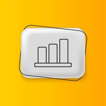 Black Pie chart infographic icon isolated on yellow background. Diagram cha.. 库存插图