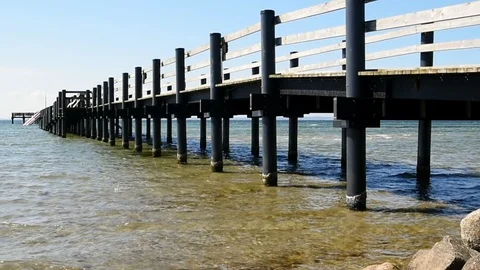 Black pier Stock Footage 90245632