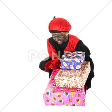 Black piet from holland Stock Photos