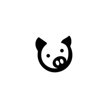 Black pig Stock Illustration