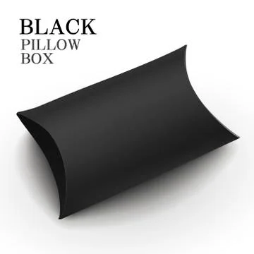 Black pillow box 库存插图