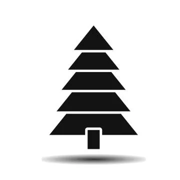Black pine icon Stock Illustration