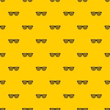 Black pinhole glasses pattern vector Stock Illustration