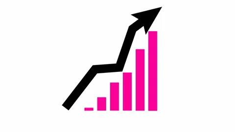 black pink chart white | Stock Video | Pond5