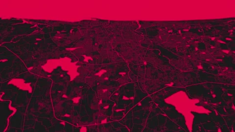 Black pink Chennai map background loop. Spinning around India city air foot.. Vidéo 260368245