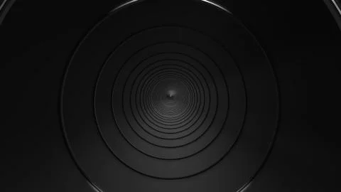 Black pipe inside. 3d illustration Stock Illustration