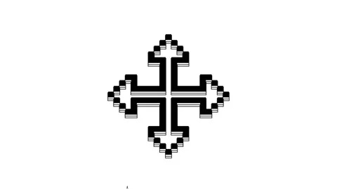 Black Pixel arrows in four directions icon isolated on white background. Cursor Stock Footage 233791104