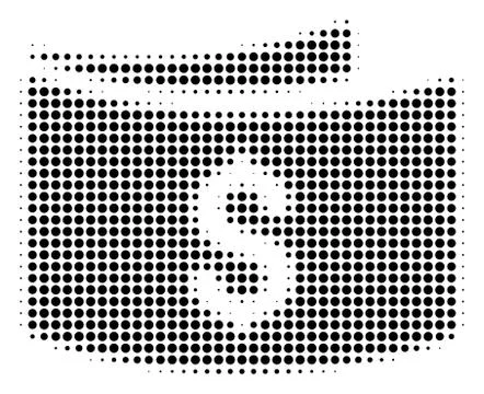 Black Pixel Banknotes Icon Illustrazione stock