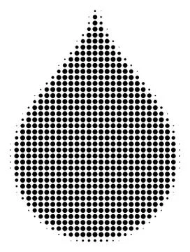 Black Pixel Drop Icon 스톡 일러스트