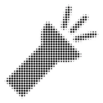 Black Pixel Electric Torch Light Icon 스톡 일러스트