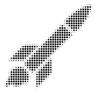 Black Pixel Missile Launch Icon Stock Illustration