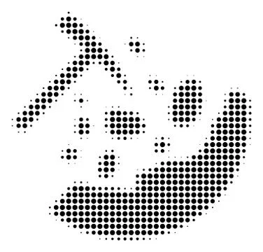 Black Pixel Rocks Mining Icon Illustrazione stock