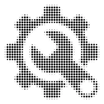 Black Pixel Service Tools Icon 스톡 일러스트
