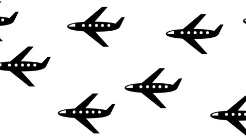 Black plane background white Stock Footage 240298852