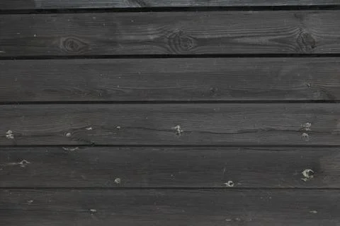 Black plank wall Stock Photos