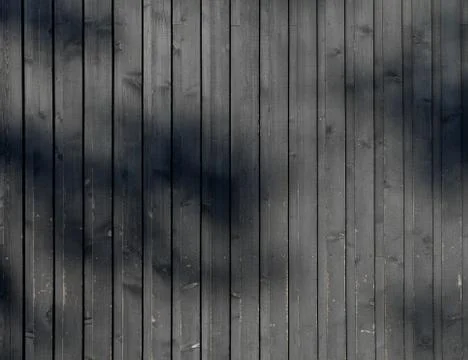 Black plank wall Stock Photos
