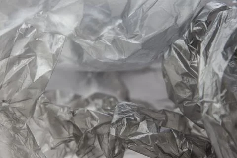 Black Plastic bag close-up. Background texture Foto stock