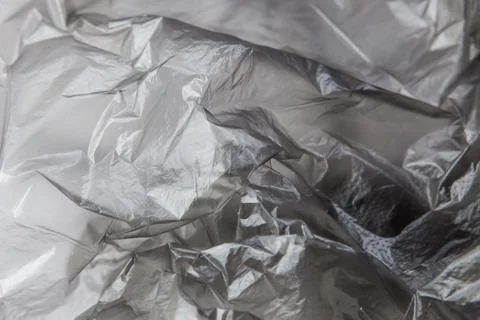 Black Plastic bag close-up. Background texture Stock Photos