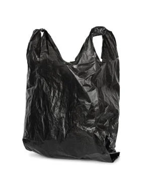 Black plastic bag Foto stock