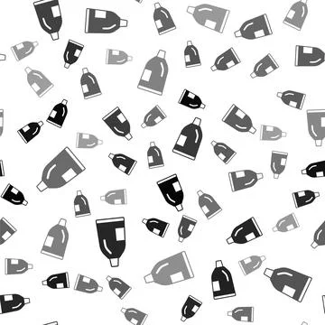 Black Plastic bottle for laundry detergent, bleach, dishwashing liquid or Stock Illustration