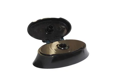 Black plastic cap closure Stock Photos