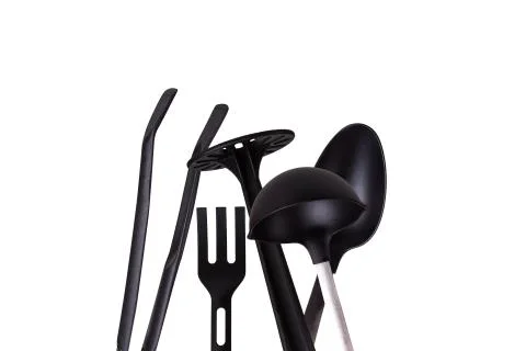 Black Plastic Kitchen Tools Stock Photos