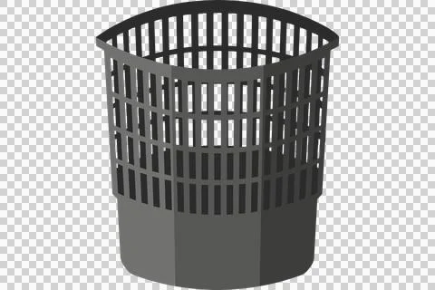 Black plastic net pot for hydroponic growing systems Stock Illustration